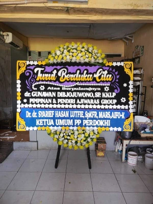 Papan Bunga di Fairmont Jakarta